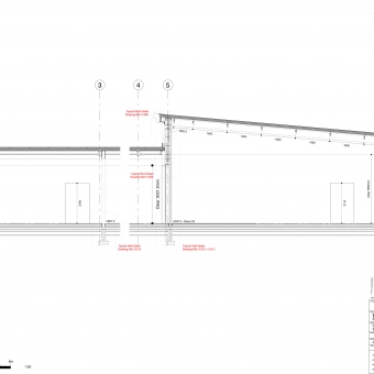 Detailed sections were produced following planning approval, to provide for the necessary details for Tender and Construction packages. Additional samples of work can be found under 'Bay Horse'.